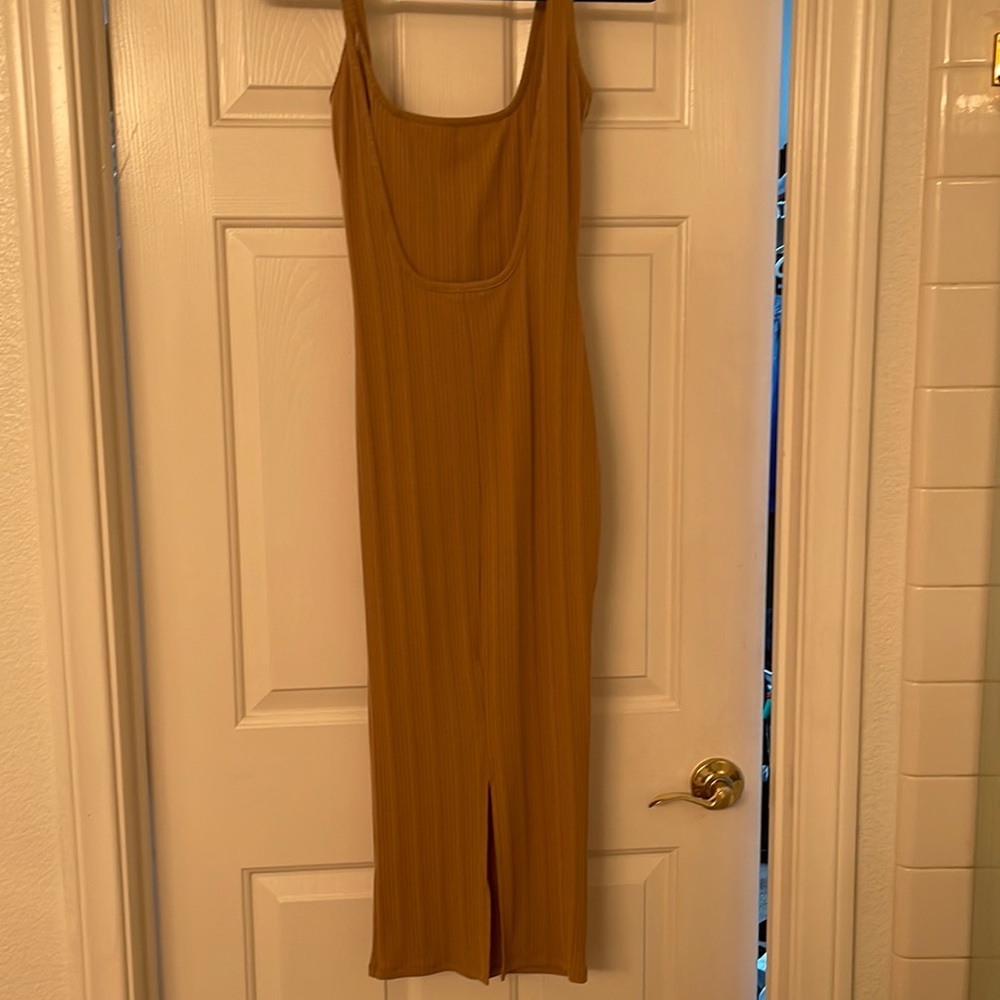 Peanut butter colored dress
